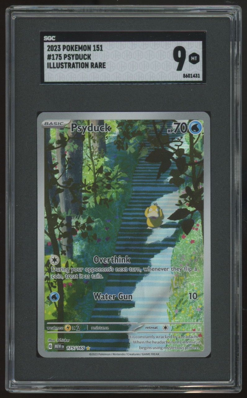 2023 Pokemon Psyduck 151 Illustration Rare #175 SGC 9 - Legends