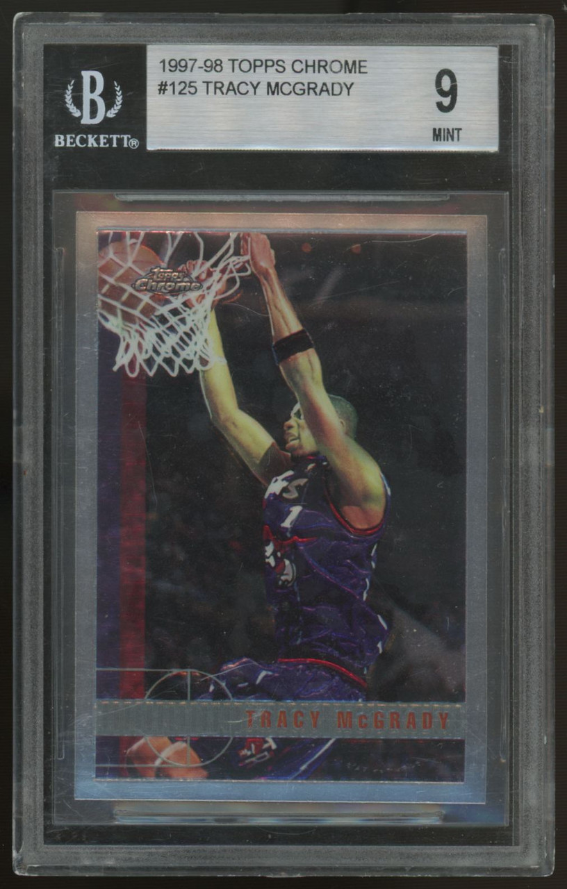 その他 1997 1998 Topps Tracy Mcgrady Rc BGS 9.5 TRACY McGRADY ~ 1997-98 Topps Basketball Rookie Card RC #125