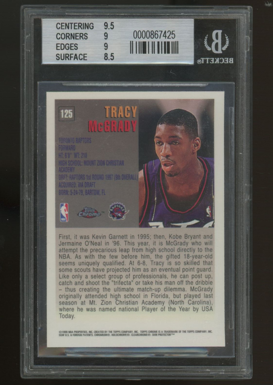 その他 1997 1998 Topps Tracy Mcgrady Rc BGS 9.5 1997-98 SkyBox NBA Hoops Tracy McGrady RC, Rookie Card