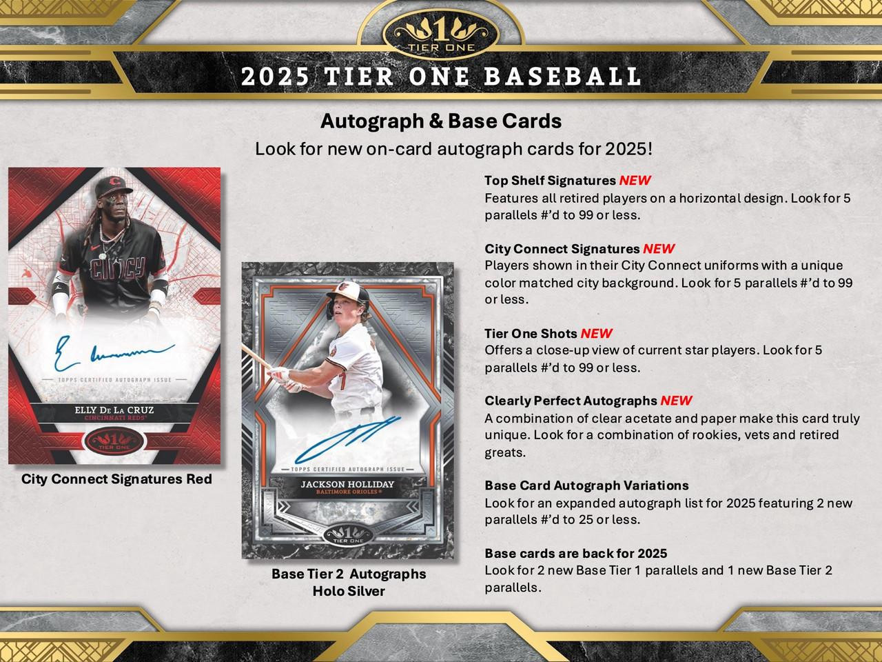 2025 Topps Tier One Baseball Hobby Box - Legends Fan Shop