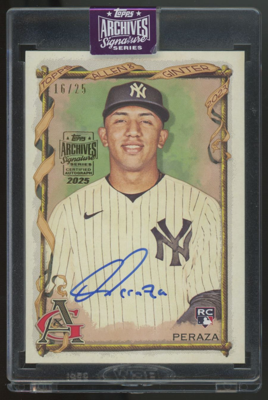 2025 Topps Archives Signature Series Oswald Peraza Auto /25