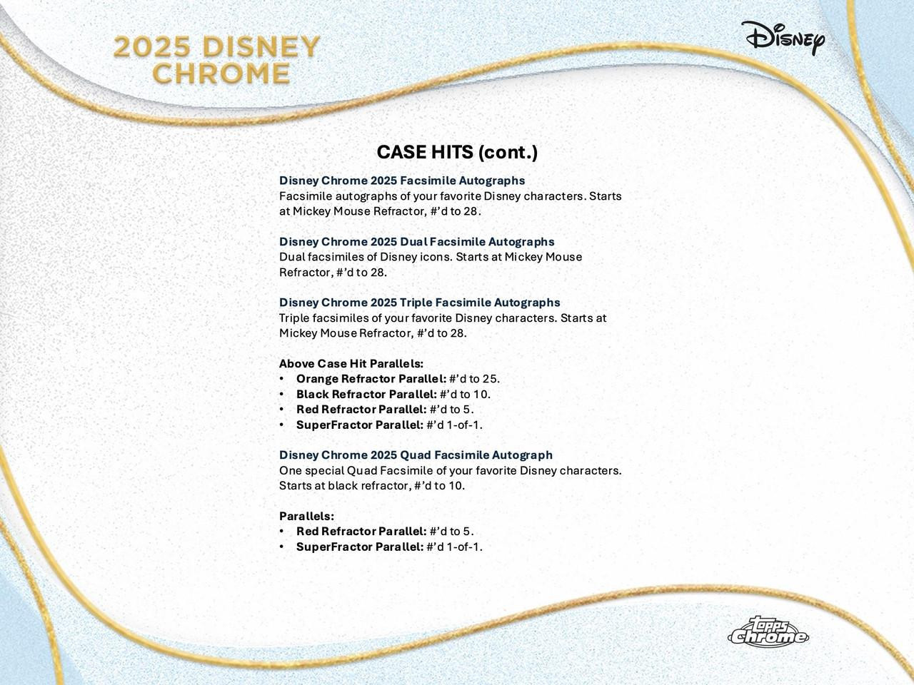 2025 Topps Chrome Disney Hobby Box - Legends Fan Shop