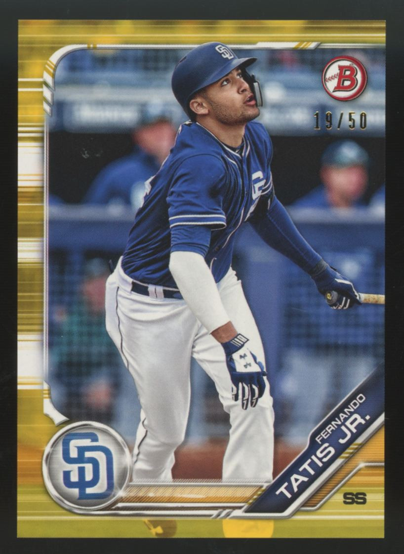 2019 Bowman Fernando Tatis Jr. Gold Prospect /50 #BP-25 - Legends