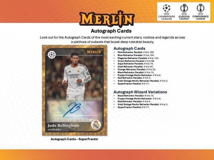 2024/25 Topps UEFA Club Competitions Merlin Chrome Soccer Hobby