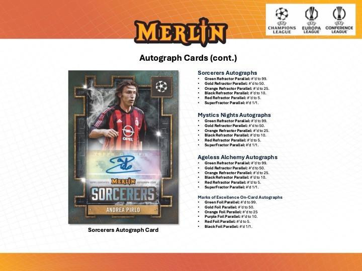 2024/25 Topps UEFA Club Competitions Merlin Chrome Soccer Hobby