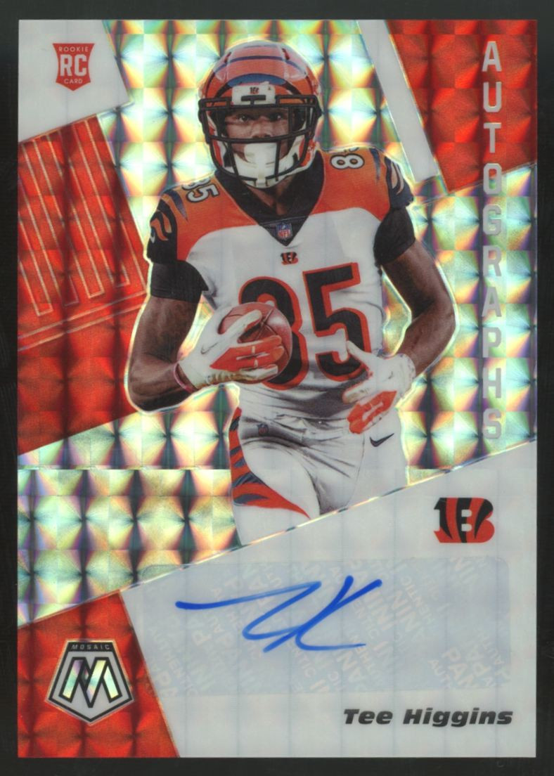 2020 Panini Mosaic Tee Higgins RC Auto #RA13 - Legends Fan Shop