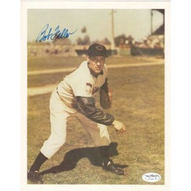 Signed Bob Feller Photo - 8x10 framed & Matted) - !