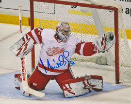 Petr Mrazek Detroit Red Wings NHL 8x10" White Jersey Autographed Photo