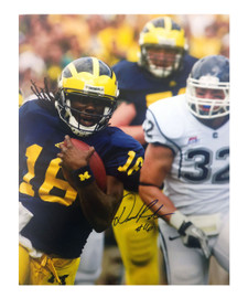 Denard Robinson Autographed Vs. Connecticut 16x20 Vertical