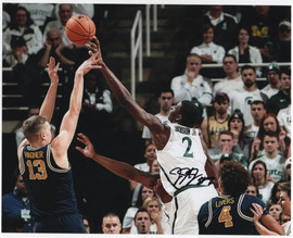 Jaren Jackson Jr. MSU State Spartans Autographed Signed 8x10 Blocking Photograph