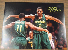 Jaren Jackson Jr. MSU State Spartans Autographed Signed 11x14 Photo with Nairn