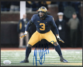 Rashan Gary Auto Michigan Wolverines U of M "READY" 11x14 Photo ~ Signed & JSA Certified