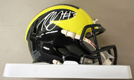 Rashan Gary Autographed Michigan Mini Helmet JSA Certified