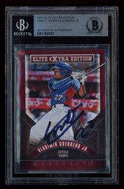 2015 Panini Elite Extra Edition #169 Vladimir Guerrero Jr. RC Blue Jays Auto Beckett BAS