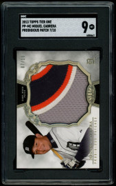 2013 Topps Tier One Miguel Cabrera Prodigious Patch  /10 #PP-MC SGC 9 MT