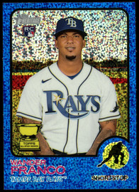 2022 Topps Heritage Wander Franco Blue Sparkle RC