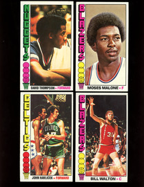 1976-77 Topps Basketball Starter Set Lot of 68 VG/EX-EX/MT Thompson RC