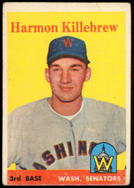 1962 Topps Harmon Killebrew Twins #70 Baseball Card Vintage