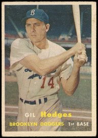 1957 Topps Gil Hodges #80 VG/EX