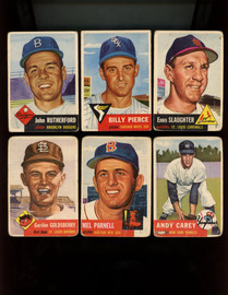 1953 Topps Baseball Lot Of 32 Different Cards Low Grade