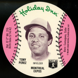1977 Holiday Inn Tony Perez MSA Disc