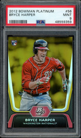 2012 Bowman Platinum Bryce Harper Rookie Card RC Washington