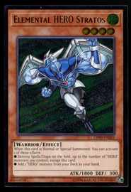 Yugioh Elemental Hero Stratos  Ultimate Rare #OP09-EN001