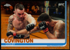 2019 Topps Chrome UFC Colby Covington Orange Refractor /25 #24