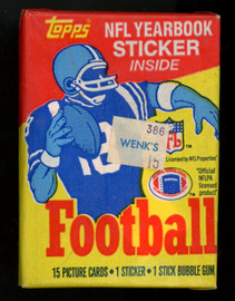 1985 Topps Football Sealed Wax Pack