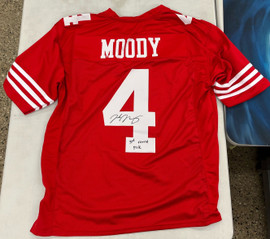Jake Moody Signed Autographed San Francisco 49ers Jersey Red