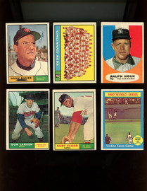 1961 Topps Baseball Lot of 42 Cards Low Grade