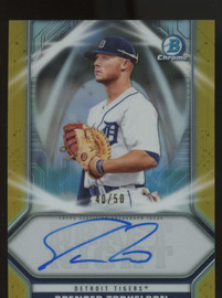 2020 Bowman Draft Chrome Spencer Torkelson Draft Night Auto Gold /50 #DNA-ST