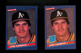 1986 Topps Traded Jose Canseco fleer 1987 8 card lot Rookie RC