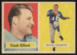 1957 Topps Frank Gifford #88 G/VG (Creases)