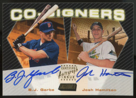 2000 Stadium Club B.J. Garbe Josh Hamilton Co-Signers Dual Auto #CO13