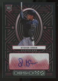2022 Chronicles Obsidian Steven Kwan RC Auto Red /25 #OA-KW