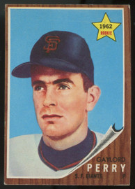 1962 Topps Gaylord Perry RC #199 VG/EX "C"