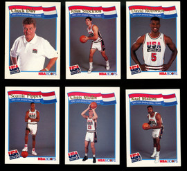1991-92 NBA Hoops USA Dream Team Partial Set (11) Jordan Bird Johnson