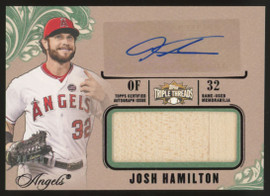 2014 Triple Threads Josh Hamilton Bat Auto Emerald /50 #UAJR-JH