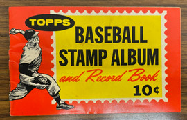 1962 Topps Baseball Stamp Album w/ 45 Stamps Mays Aaron Musial