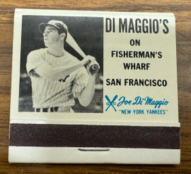 Joe DiMaggio DiMaggio's on Fisherman's Wharf Complete Matchbook