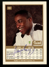 1990-91 Skybox Isiah Thomas #93 Signed Auto JSA