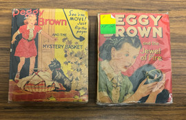 Peggy Brown Better Little Books Lot of 2 Mystery Basket Jewel of Fire