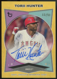 2023 Topps Brooklyn Collection Torii Hunter Auto Gold /50 #AC-TH