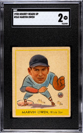 1938 Goudey Heads Up Marvin Owen #263 SGC 2