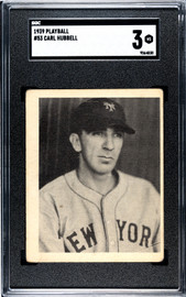 1939 Play Ball Carl Hubbell #53 SGC 3