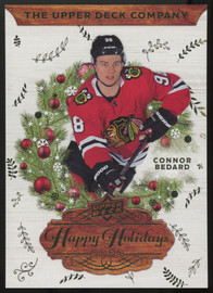 2023-24 Upper Deck Happy Holidays Connor Bedard RC Promo 5x7 #UDHC-2023