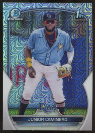 2023 Bowman Chrome Mega Junior Caminero 1st Mojo #BCP-61 "A"