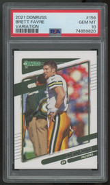 2021 Donruss Brett Favre Variation #156 PSA 10