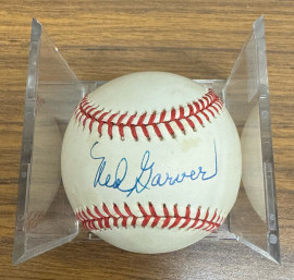 Ned Garver Signed Autographed Rawlings OAL Baseball JSA